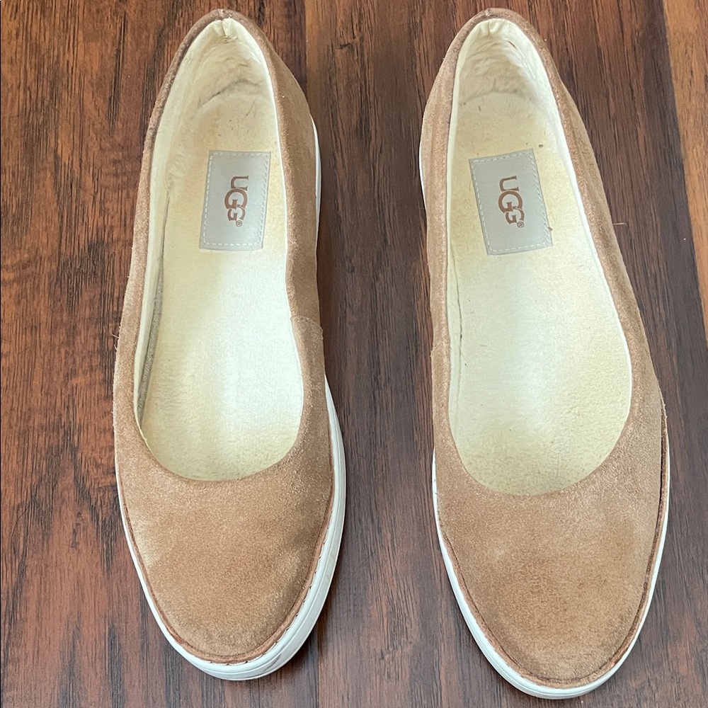 UGG Women's Chestnut Suede Slip-On Loafers